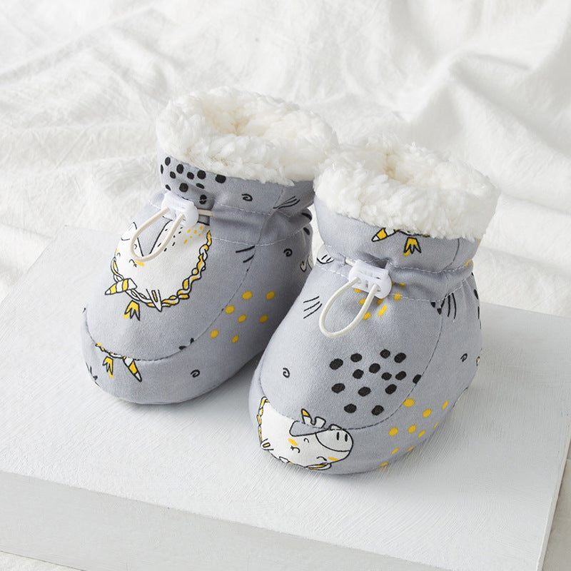 Cozy Baby Shoes – Fleece Soft Sole (1–3Y)