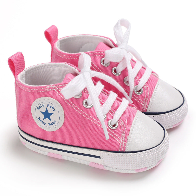 Baby Soft Sole Canvas First Walker Sneakers