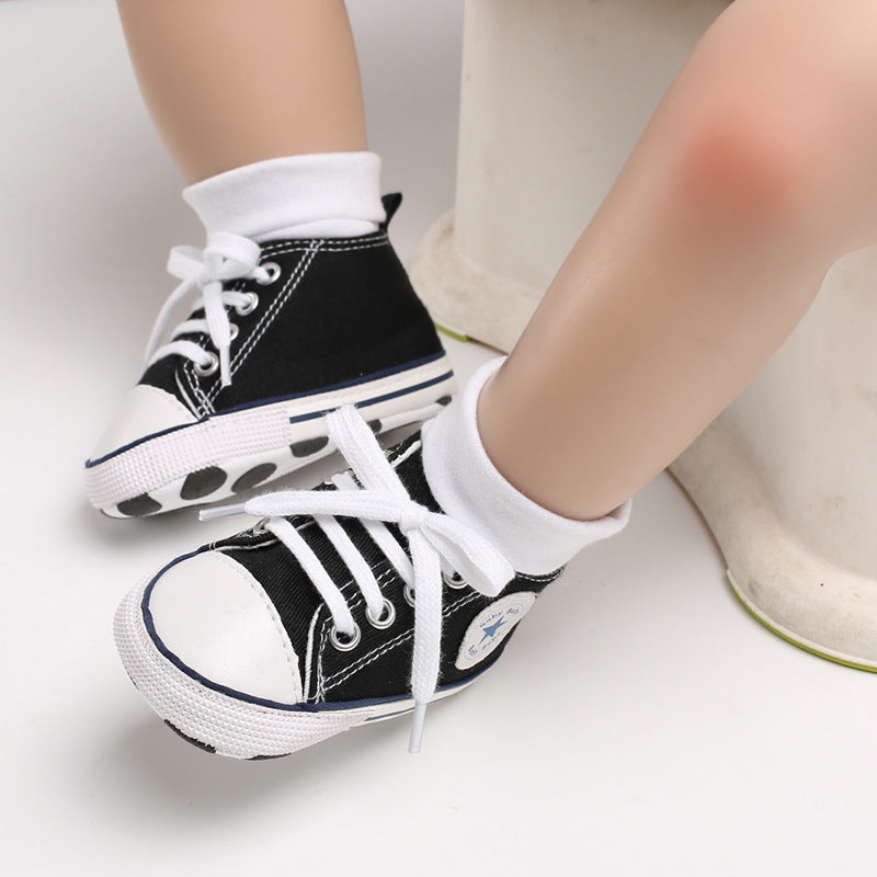 Baby Soft Sole Canvas First Walker Sneakers