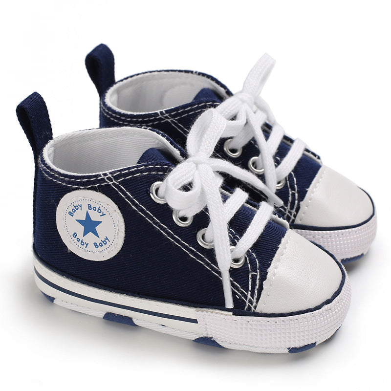 Baby Soft Sole Canvas First Walker Sneakers