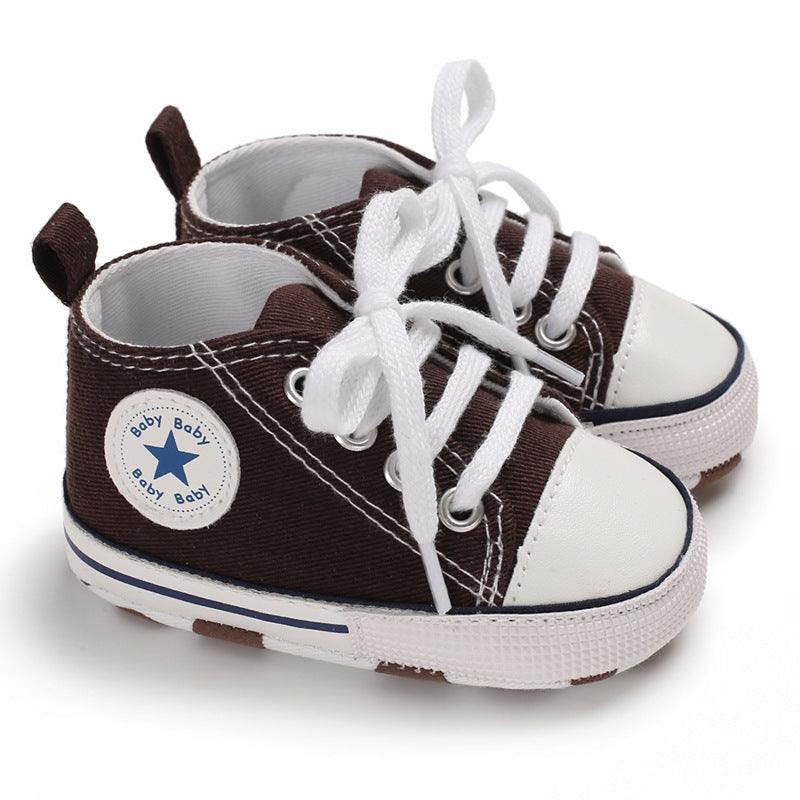 Baby Soft Sole Canvas First Walker Sneakers