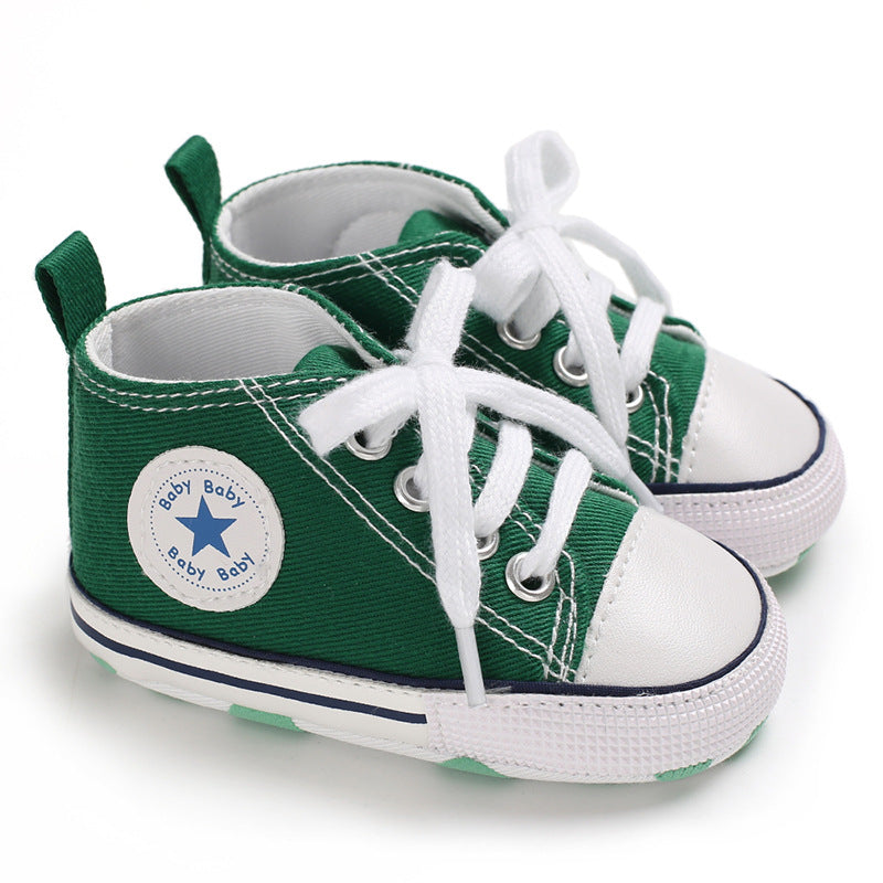 Baby Soft Sole Canvas First Walker Sneakers