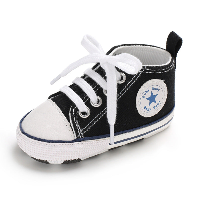 Baby Soft Sole Canvas First Walker Sneakers