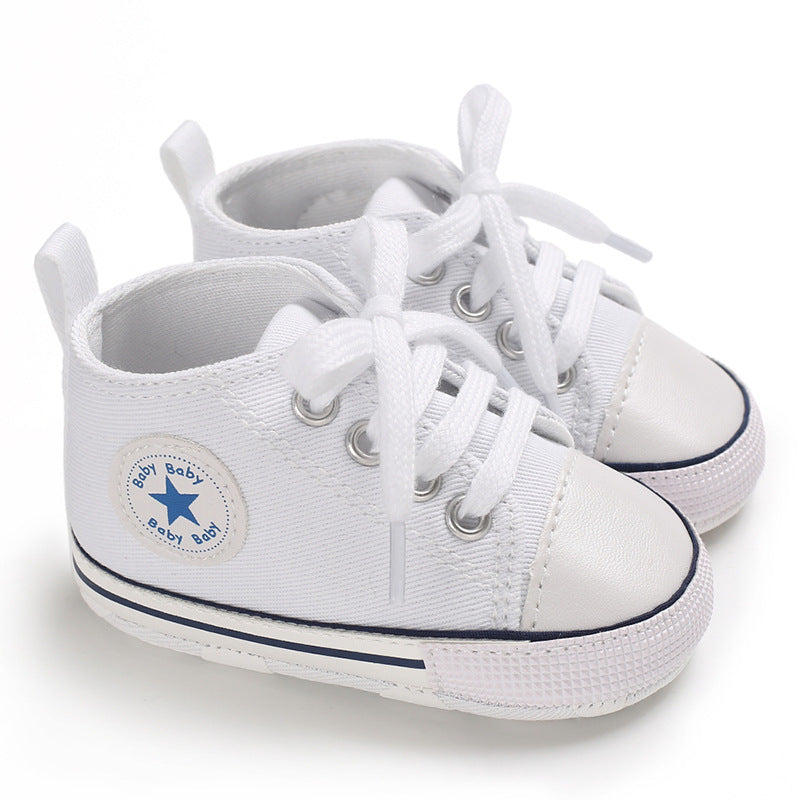 Baby Soft Sole Canvas First Walker Sneakers