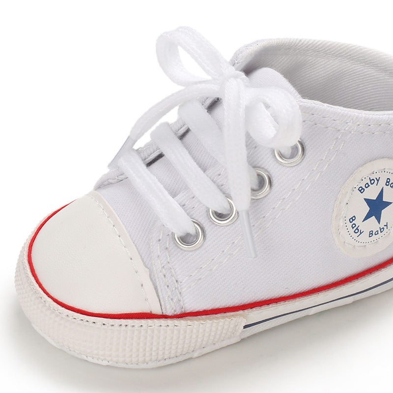 Baby Soft Sole Canvas First Walker Sneakers