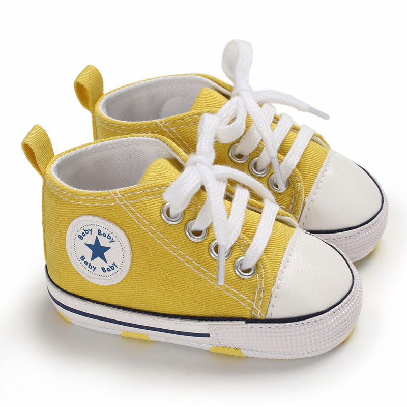 Baby Soft Sole Canvas First Walker Sneakers