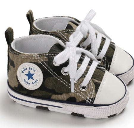 Baby Soft Sole Canvas First Walker Sneakers