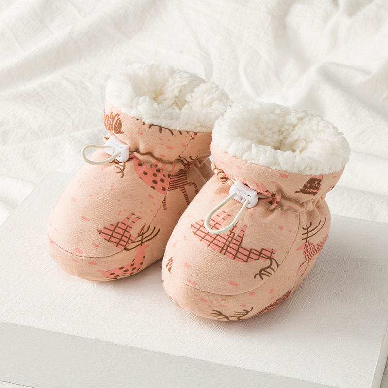 Cozy Baby Shoes – Fleece Soft Sole (1–3Y)