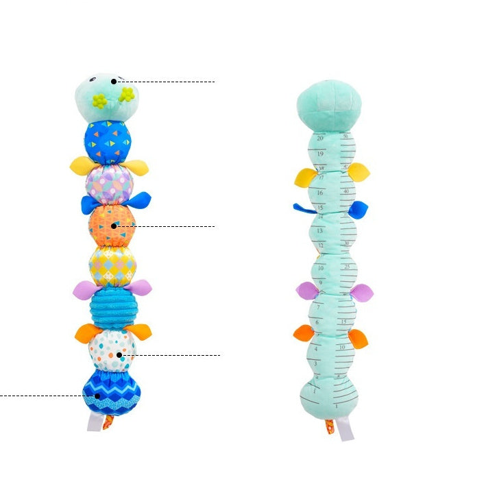 Soft Baby Plush Doll Toy with Teether – Sensory Infant Toy