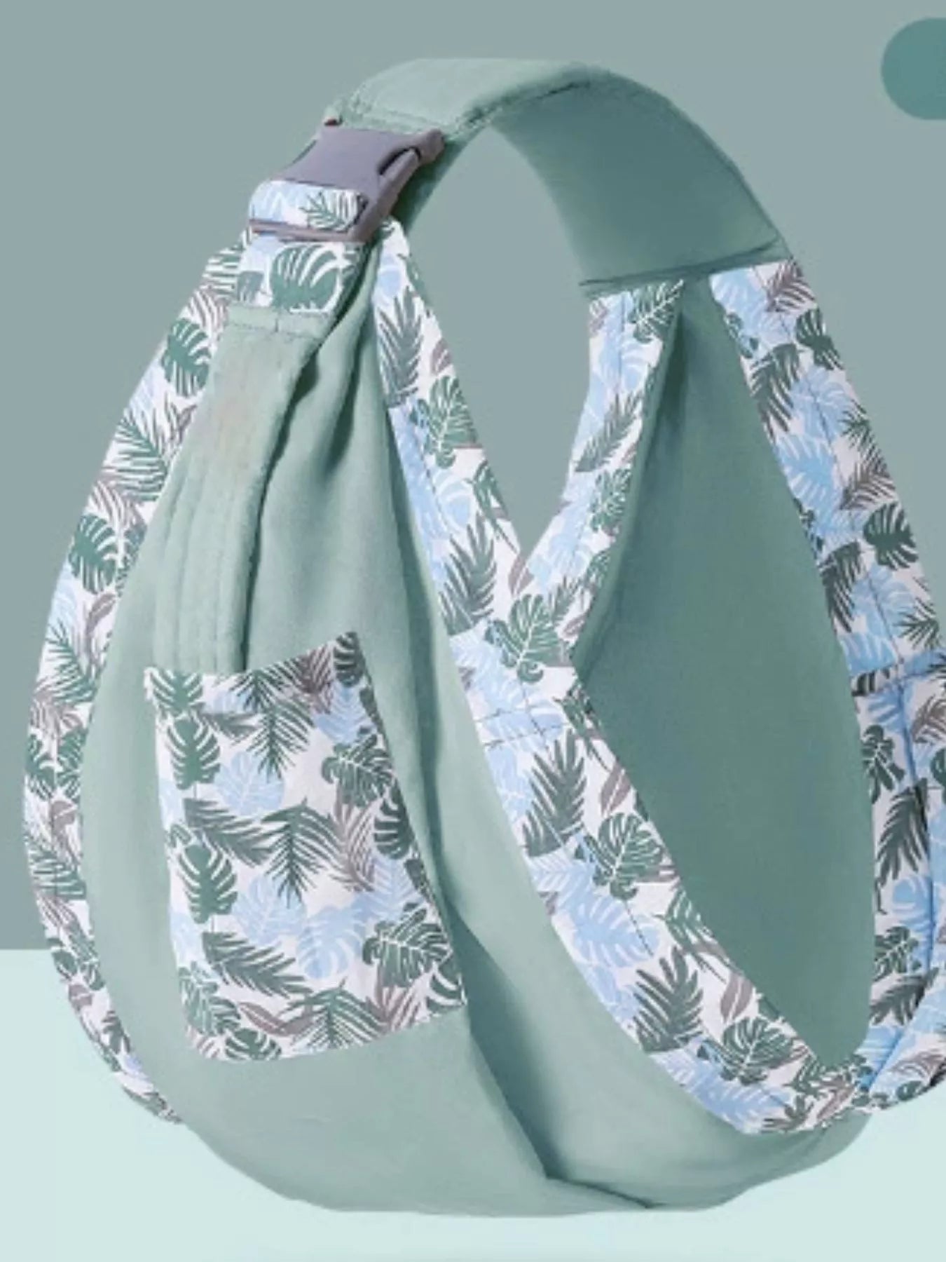 Ergonomic Leaf Print Baby Sling Carrier