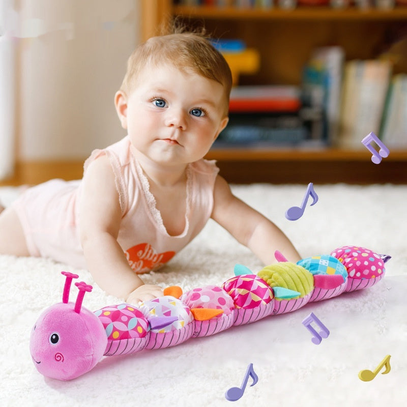 Soft Baby Plush Doll Toy with Teether – Sensory Infant Toy