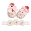 Floral Lace Baby Shoes Soft Sole First Walker Princess Shoes