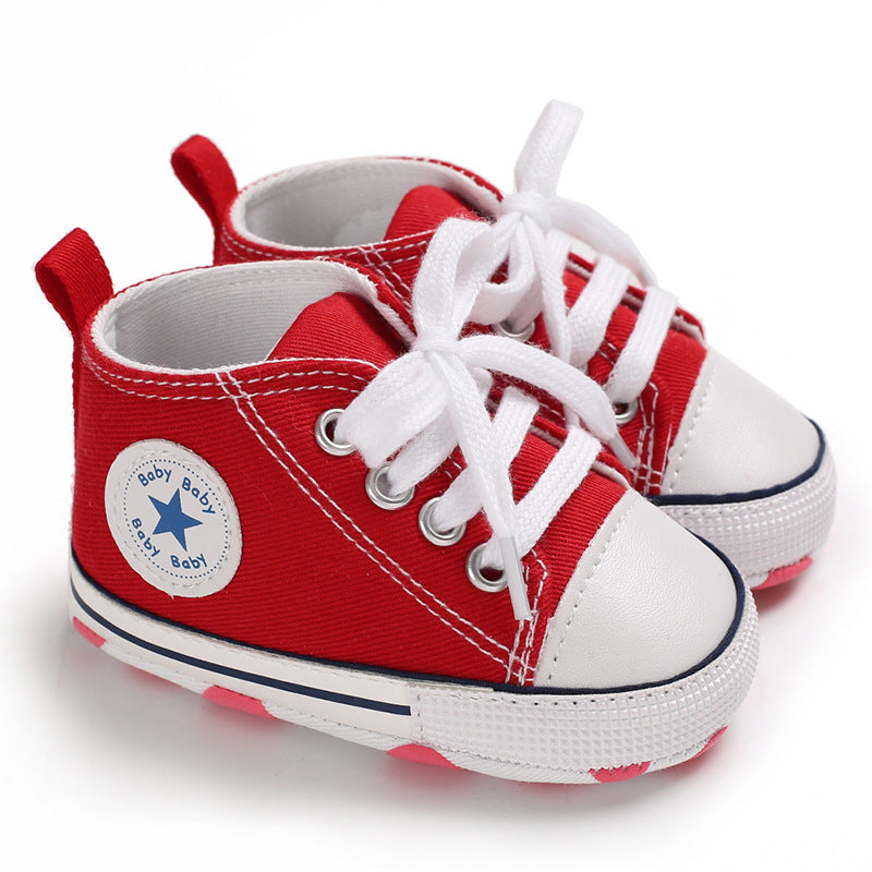 Baby Soft Sole Canvas First Walker Sneakers