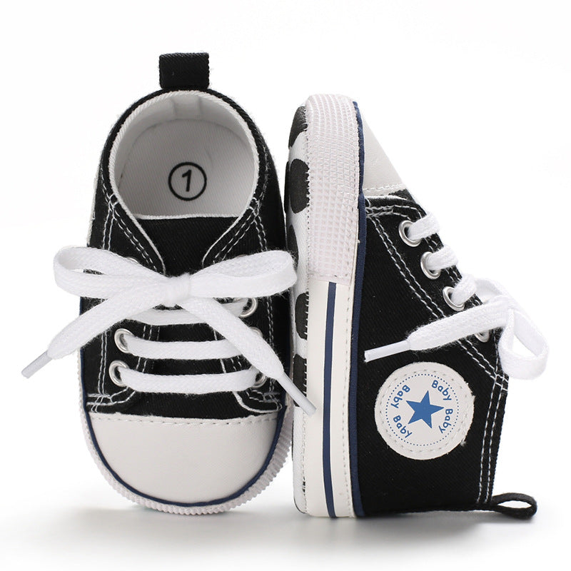 Baby Soft Sole Canvas First Walker Sneakers