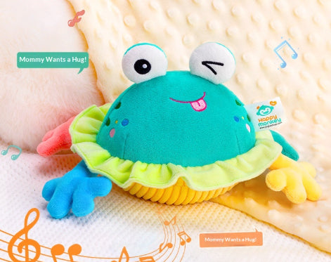 Musical Bouncing Crab Toy – Interactive Plush Baby Toy