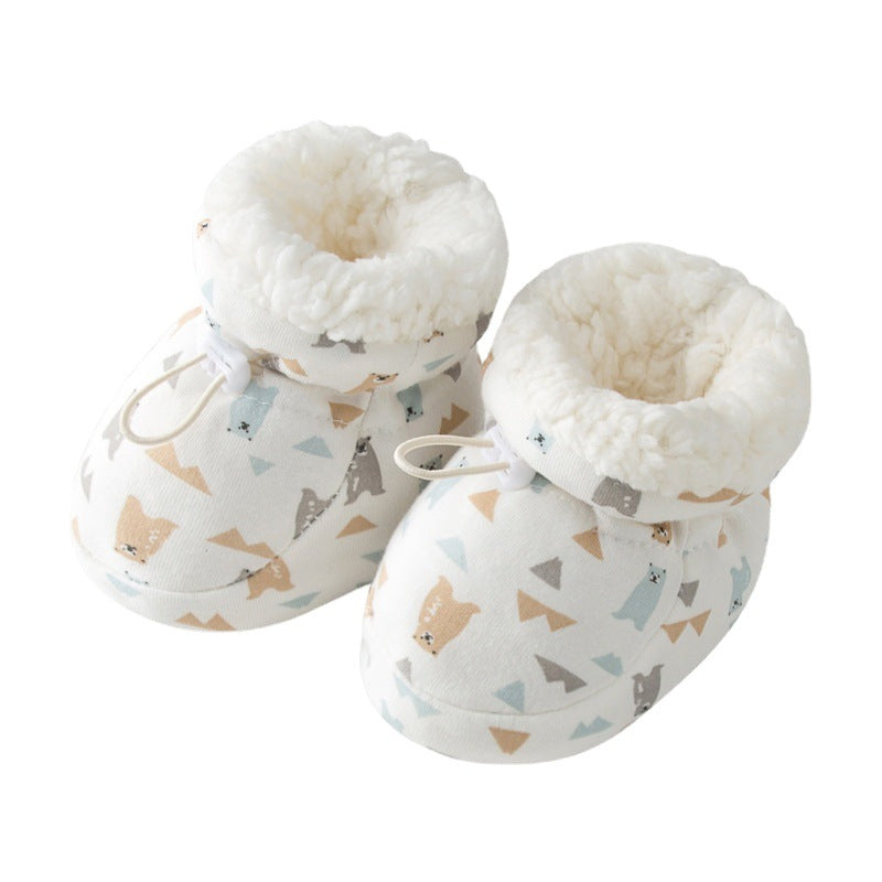 Cozy Baby Shoes – Fleece Soft Sole (1–3Y)