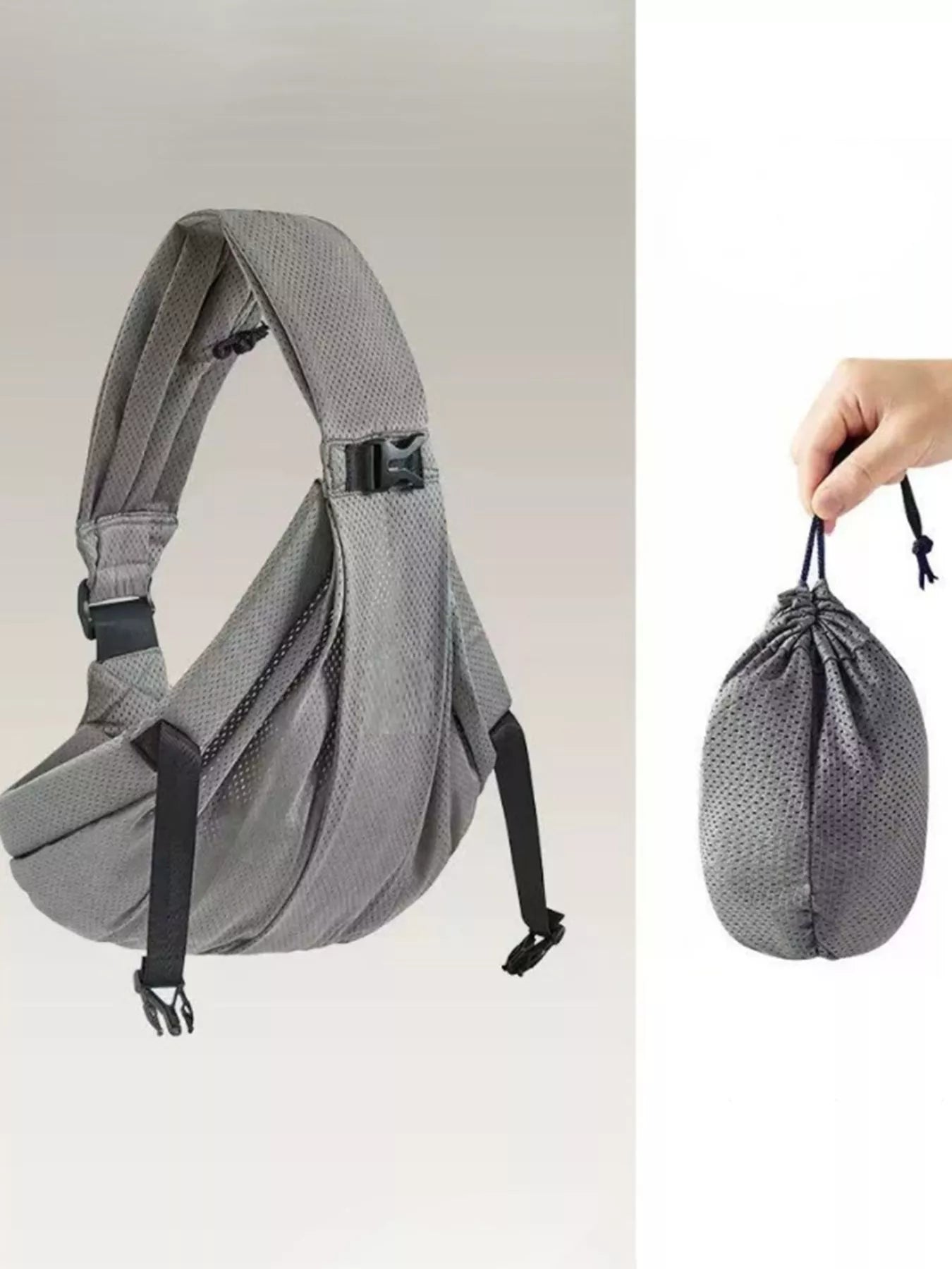 Breathable Mesh Baby Carrier Sling – Lightweight Newborn Wrap