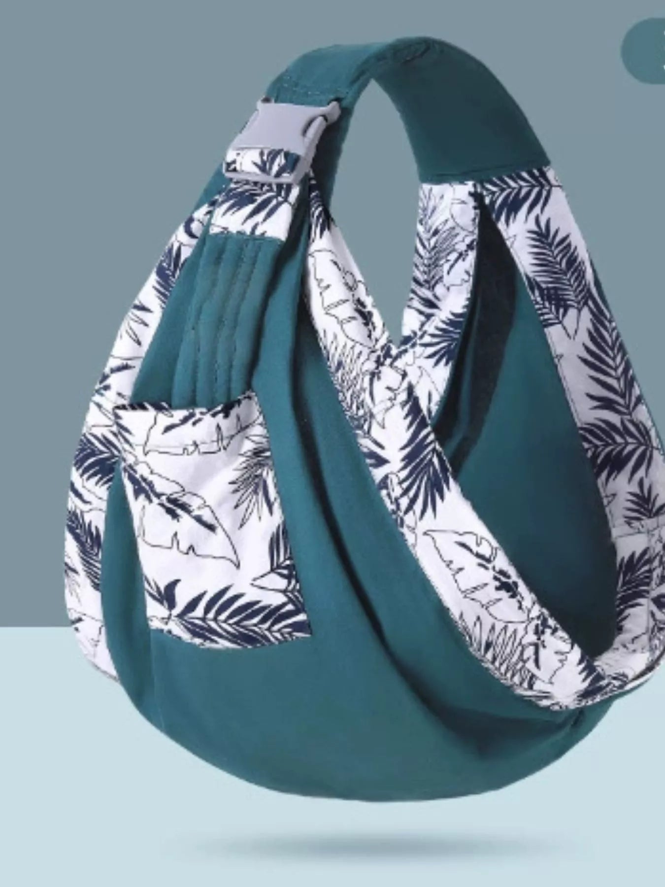 Ergonomic Leaf Print Baby Sling Carrier