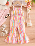 Girls Floral Print Flare Leg Jumpsuit – Cute Summer Outfit