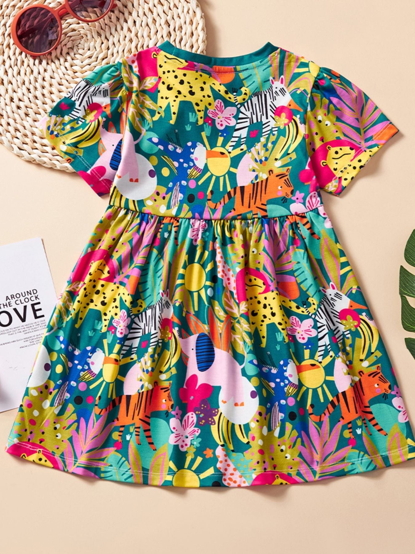 Girls Printed Pocket Summer Dress