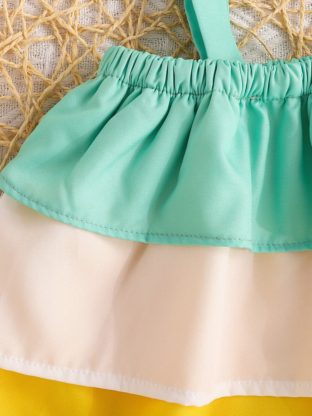 Girls Ruffle Cami & Pineapple Shorts Set