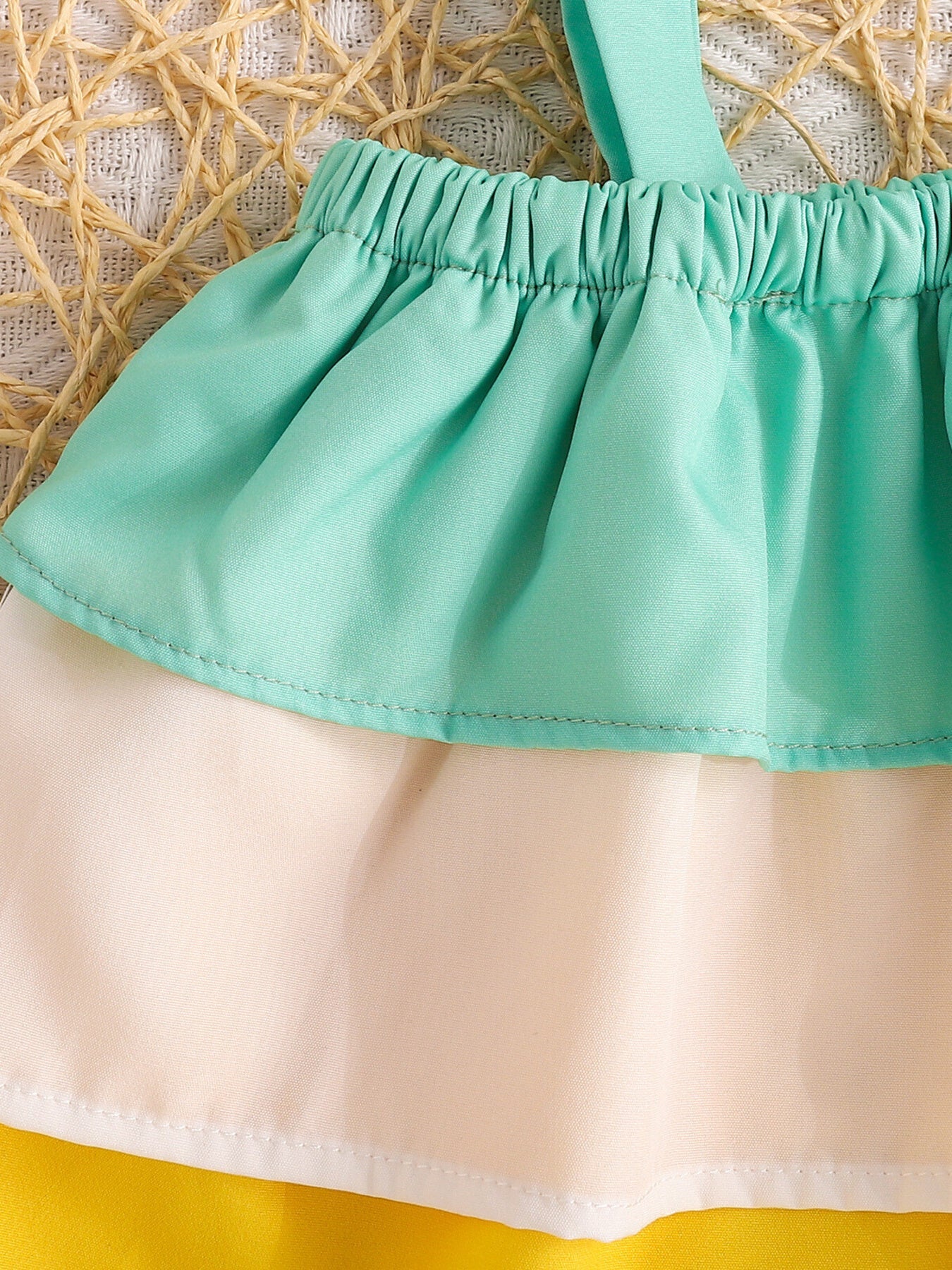Girls Ruffle Cami & Pineapple Shorts Set
