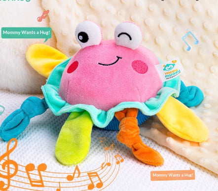Musical Bouncing Crab Toy – Interactive Plush Baby Toy
