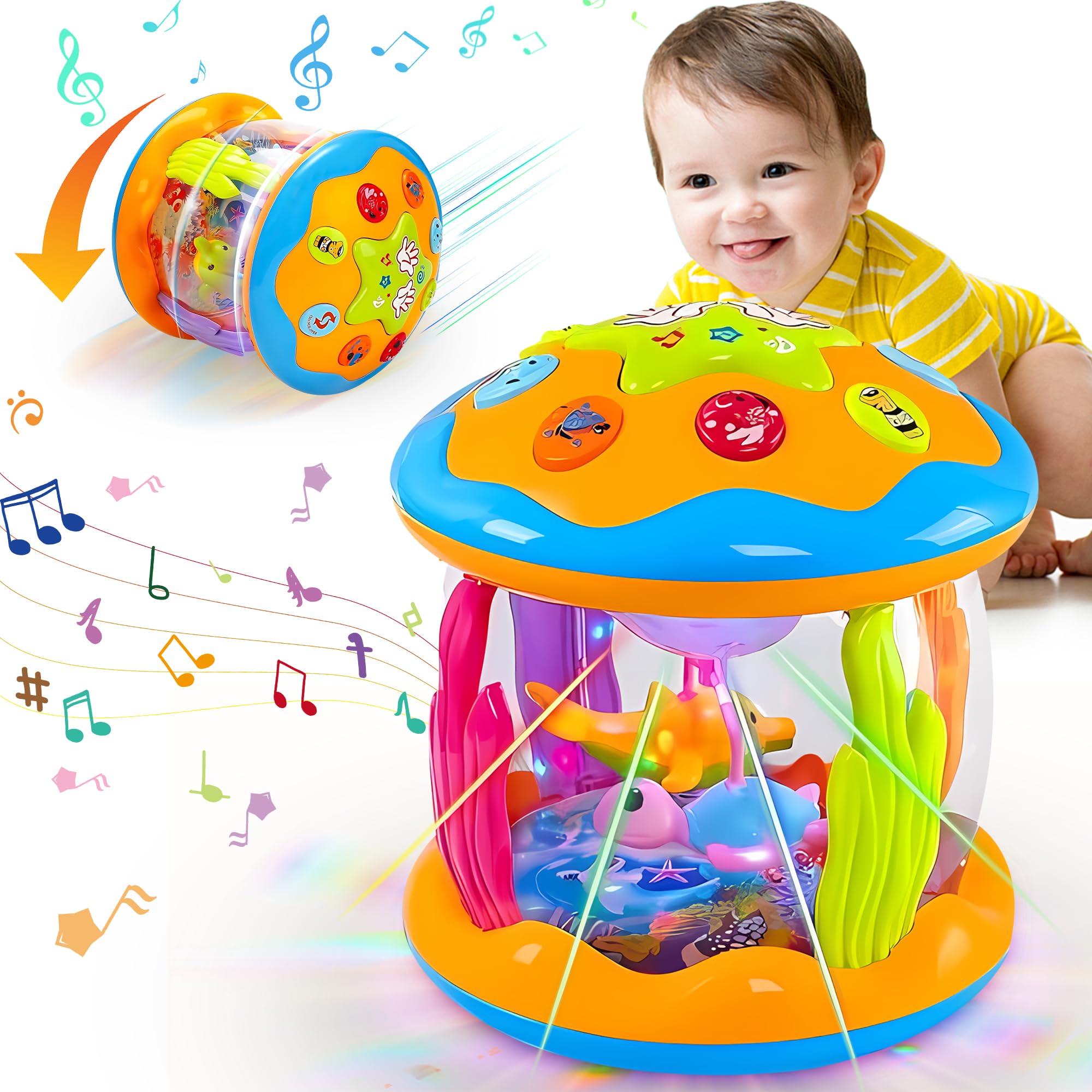 Baby Musical Drum Toy with Lights – Interactive Learning Toy