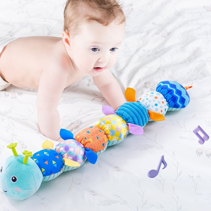 Soft Baby Plush Doll Toy with Teether – Sensory Infant Toy