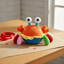 Musical Bouncing Crab Toy – Interactive Plush Baby Toy