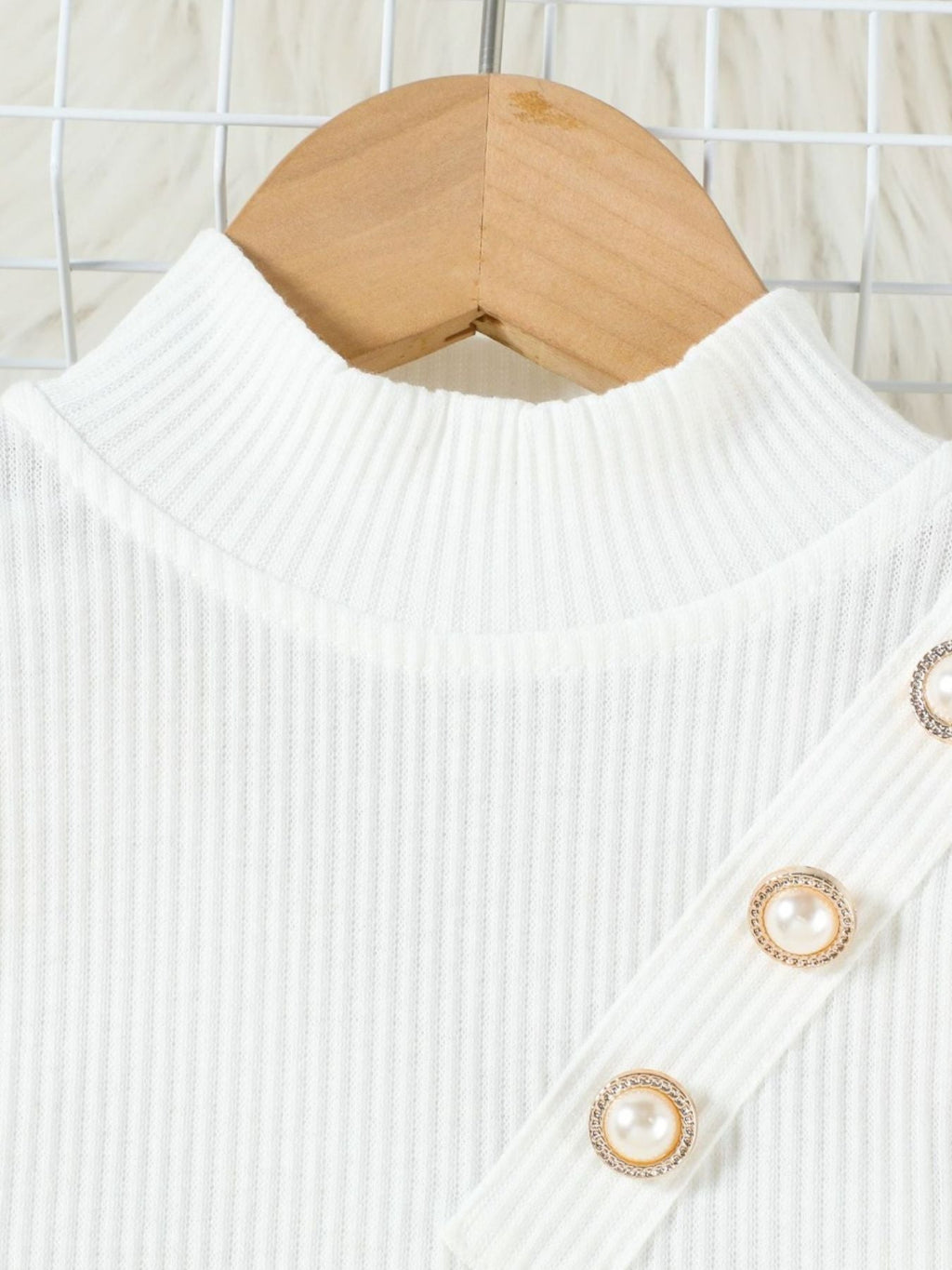 Girls Ruffle Top & Tweed Skirt Set