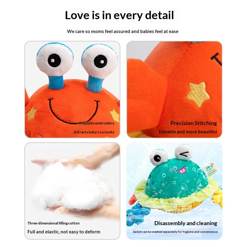 Musical Bouncing Crab Toy – Interactive Plush Baby Toy