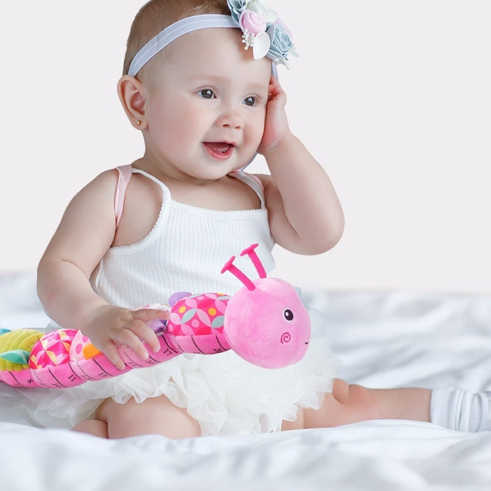 Soft Baby Plush Doll Toy with Teether – Sensory Infant Toy