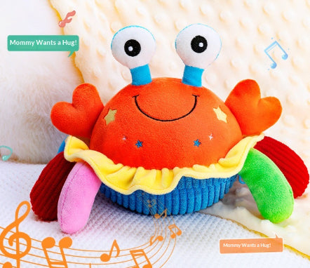 Musical Bouncing Crab Toy – Interactive Plush Baby Toy